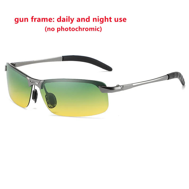 Men Women Photochromic Sunglasses Polarized Driving Chameleon Glasses Color Change Sun Glasses Day Night Vision Driver Eyewear