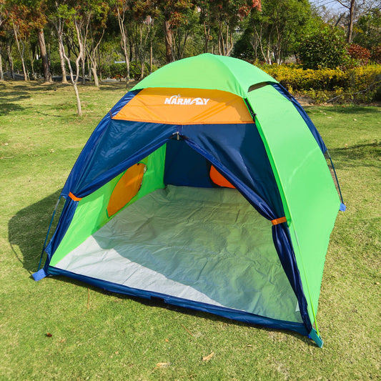 Kids Camping Play Tent for Kids Indoor & Outdoor Pretend Play, Large Playhouse Easy Assembly Unisex Gift Idea for Games