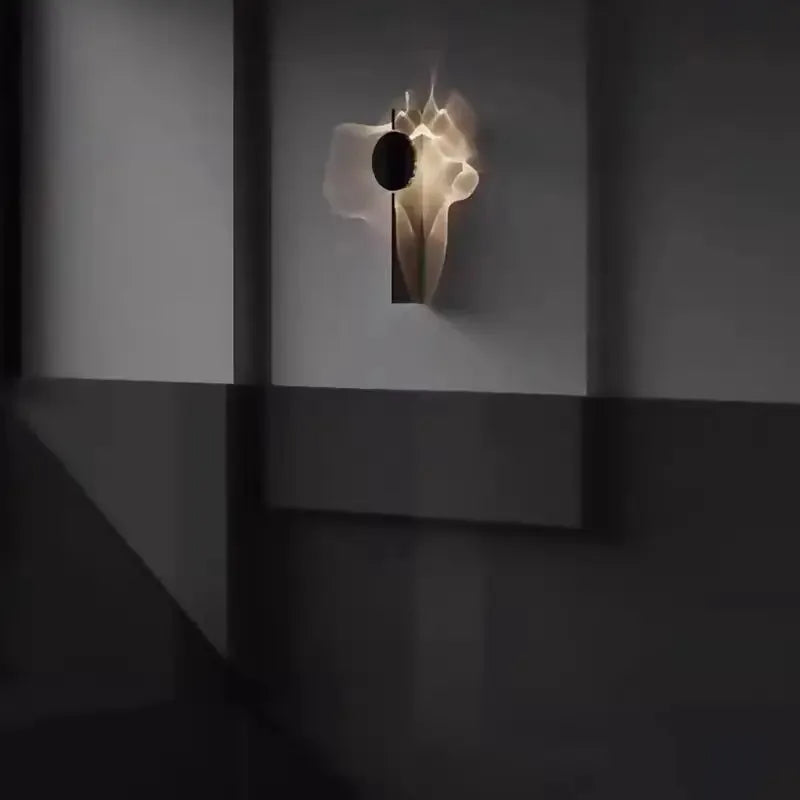 Italy Wall Lamp Bedroom Angel Eyes Revolving Living Room Background Stainless Steel Wall Staircase Lamp Bedside Atmosphere Light