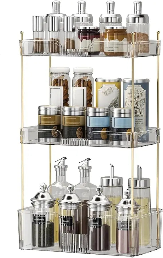 3 Tier Bathroom Countertop Organizer, Makeup Skin Care Organizer, Perfume Tray Vanity Countertop Organizer for Bathroom Countert