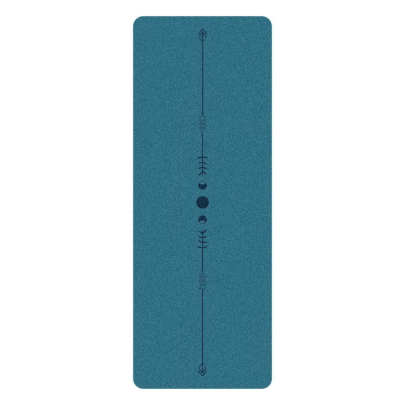 5mm Thick Yoga Mat with Textured PU Surface & Natural Rubber Base - Anti-Slip, High-Density Fitness Mat for Home/Pilates (Alignm