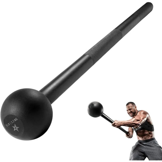 Yes4All Steel Mace Bell for Strength Training Ideal for Full Body Muscle Development Shoulder Grip and Forearm Workouts Effecti