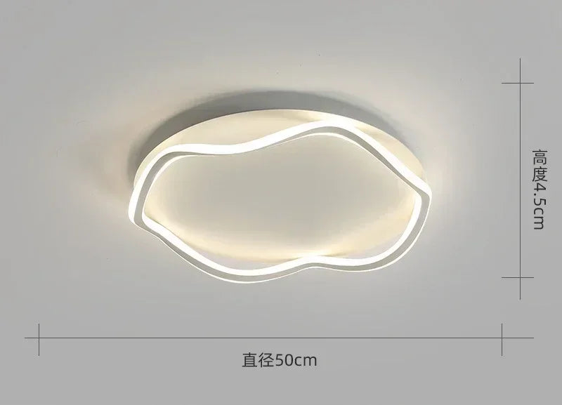 2025 Cloud Creativity Ceiling Light Children's Room Light Nordic Modern Shell Cream Style Bedroom Light