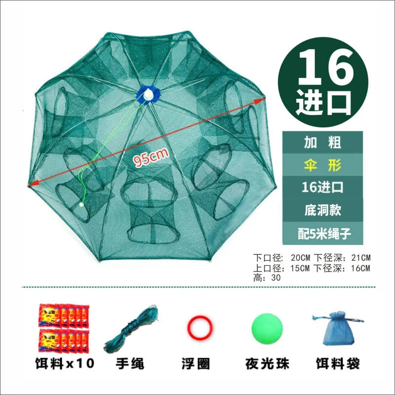 Shrimp cage fish net umbrella net fish shrimp  crab  yellow eel cage fishing loach cage yellow