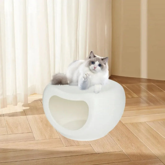 Cat House Cat Hideaway, Indoor Sleeping Autumn Cat Shelter Cave Bed for Bunny, Hedgeh Human and Pet Dual-purpose