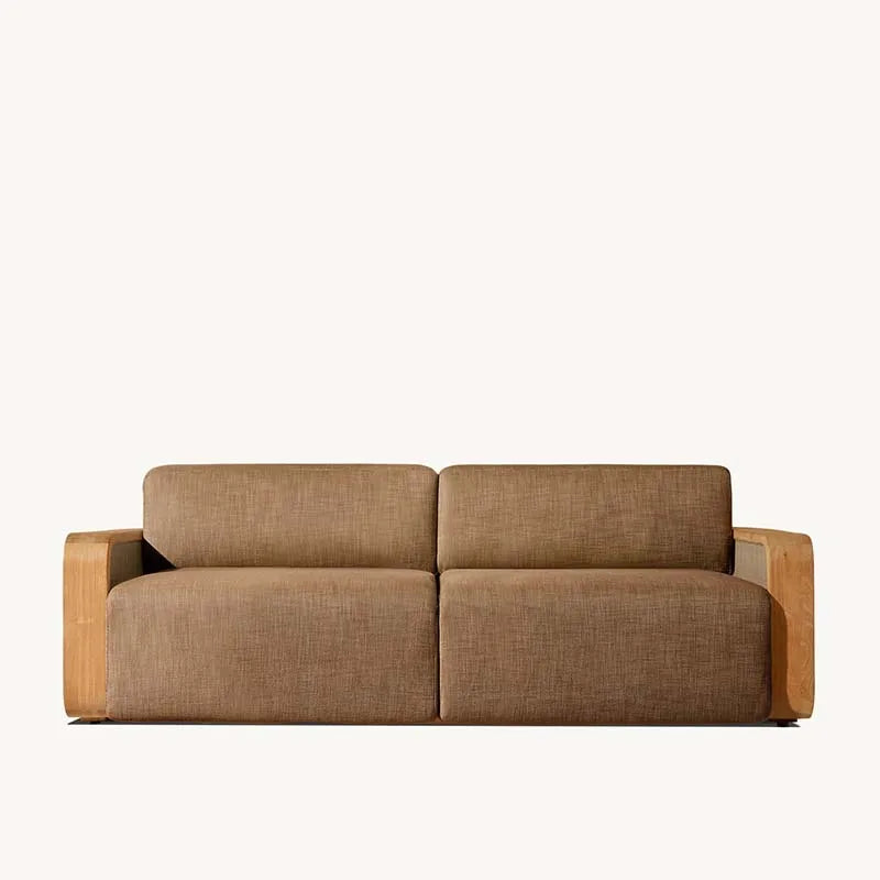 Teak Garden Set Outdoor Furniture Villa Wooden Teak Sofa Set Private Garden Sofa Hotel Outdoor Patio Teak Sofa