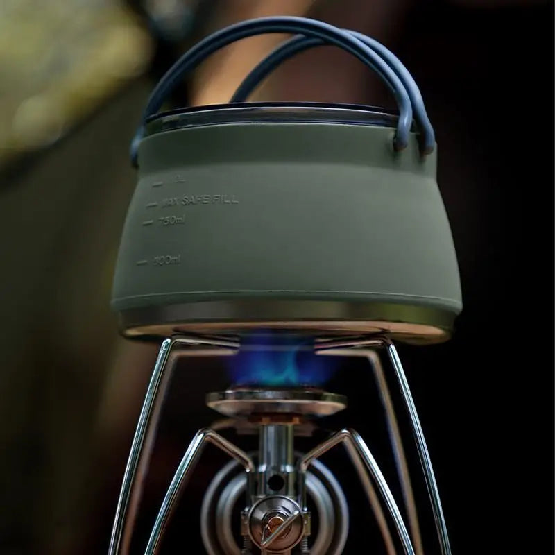 Foldable Coffee Pot Silicone Travel Kettle Pot Foldable Outdoor Camping Kettle Portable Camping Coffee Pot For Outdoor Camping