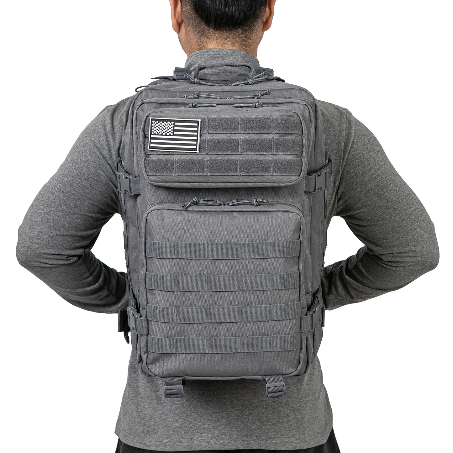 QT&QY 45L Tactical Backpack Molle for survival Assault Pack CCW 3 Day survival Bag Hiking Treeking Rucksack heavy duty backpack