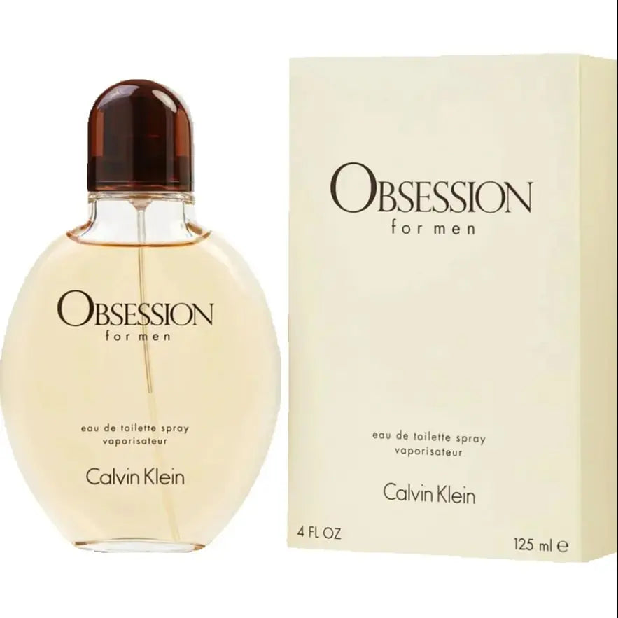Calvin Klein Obsession men Eau De Toilette Spray 125ml Woody Oriental Scent Original Long-Lasting Fragrance