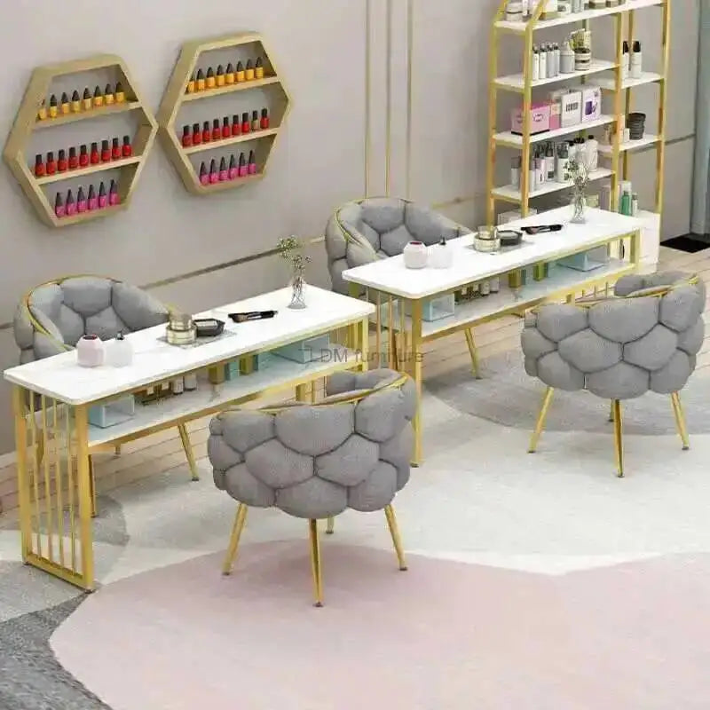 Nail Tables Ins Minimalist Furniture Nordic Salon Luxury Single Professional Manicure Table Beauty Salon Fashion Nail Table B