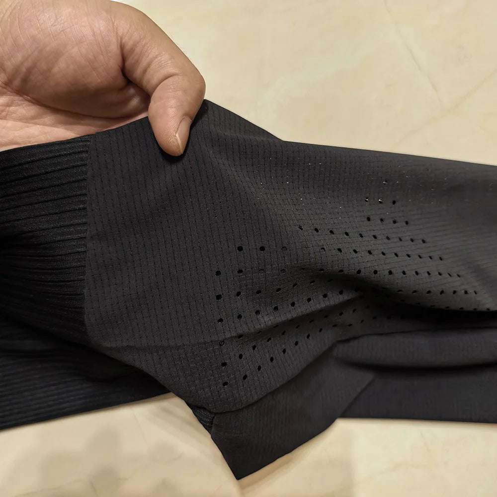 Running Pants Zipper Quick Dry Summer Fishing Outdoor Jogging Sweatpants Men Fitness Trousers Training Sport Long Pant Workout