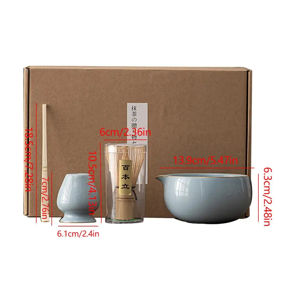 Matcha Whisk Holder 4 Piece Matcha Powder Kit Matcha Maker Matcha Bowl Set Matcha Accessories For Beginners Home Enjoy Alone Or