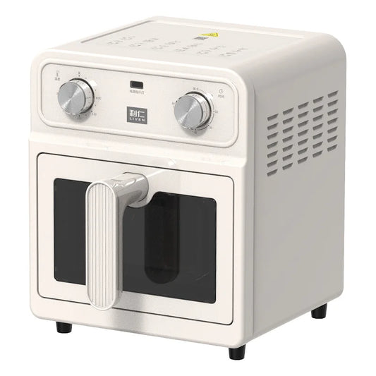 Lireen Stainless Steel Air Fryer 0 Coating Large Capacity Dual Heat Source Visible for Home