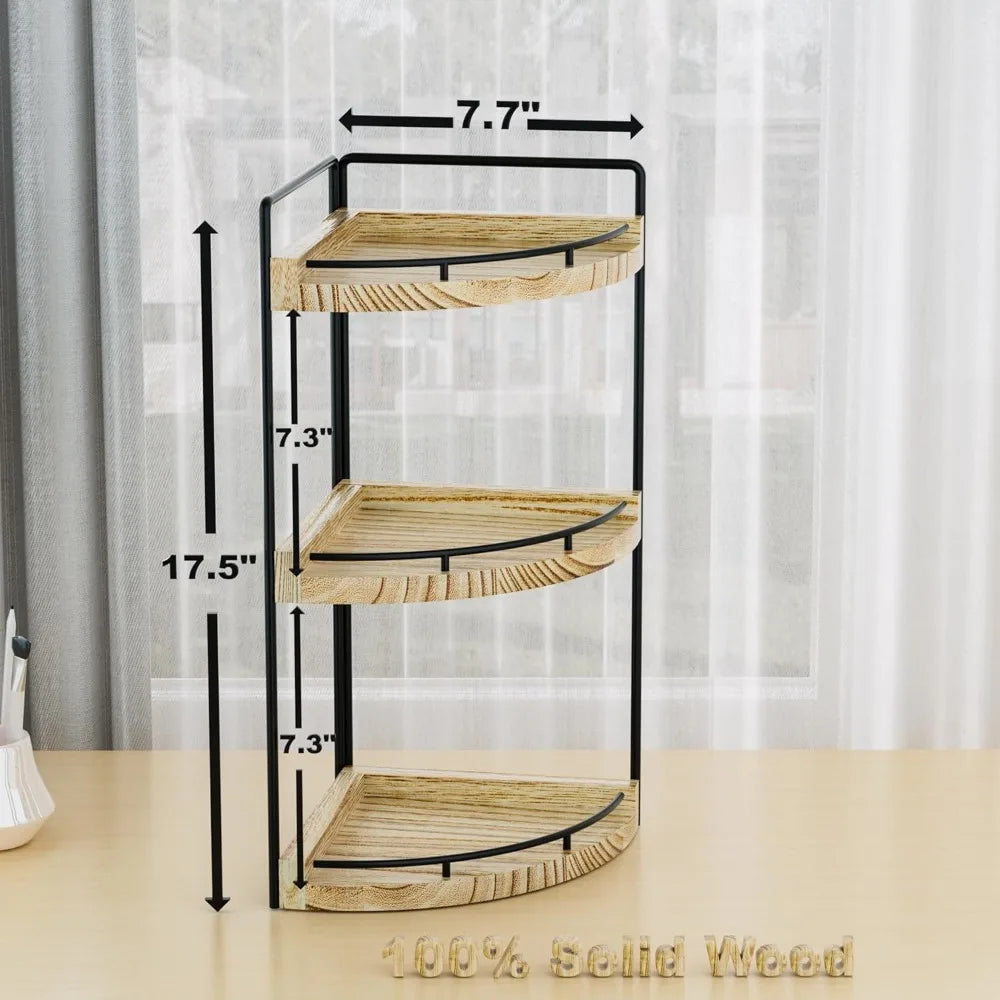 corner bathroom counter organizer, 3 tier bathroom storage countertop for skincare, sink shelf for kitchen decor, vanity, dresse