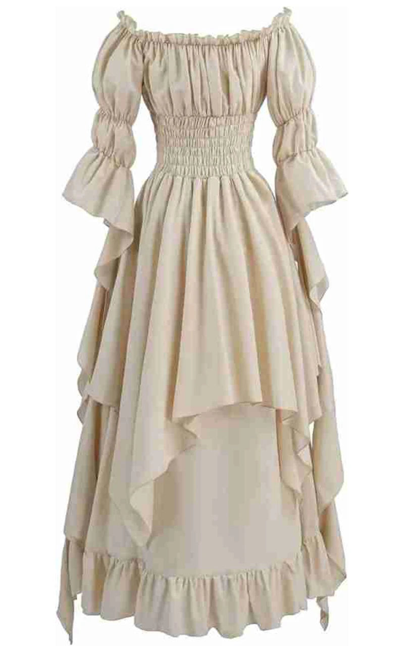 Women's Gothic Witch Dress Medieval Renaissance Costume Victorian Dress