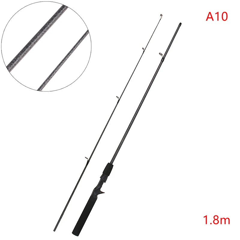 Fishing Lure Rod 1.65/1.8/2.1M Spinning Rod Fishing Rod New Design Carbon Fiber Spinning Baitcasting Fishing Pole