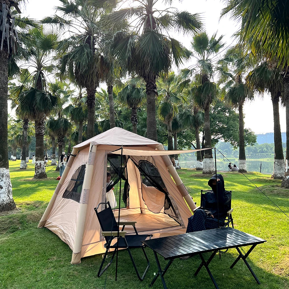 A large air tent that can accommodate 5-8 people, outdoor waterproof tent, beach tent, suitable for camping and hiking trips