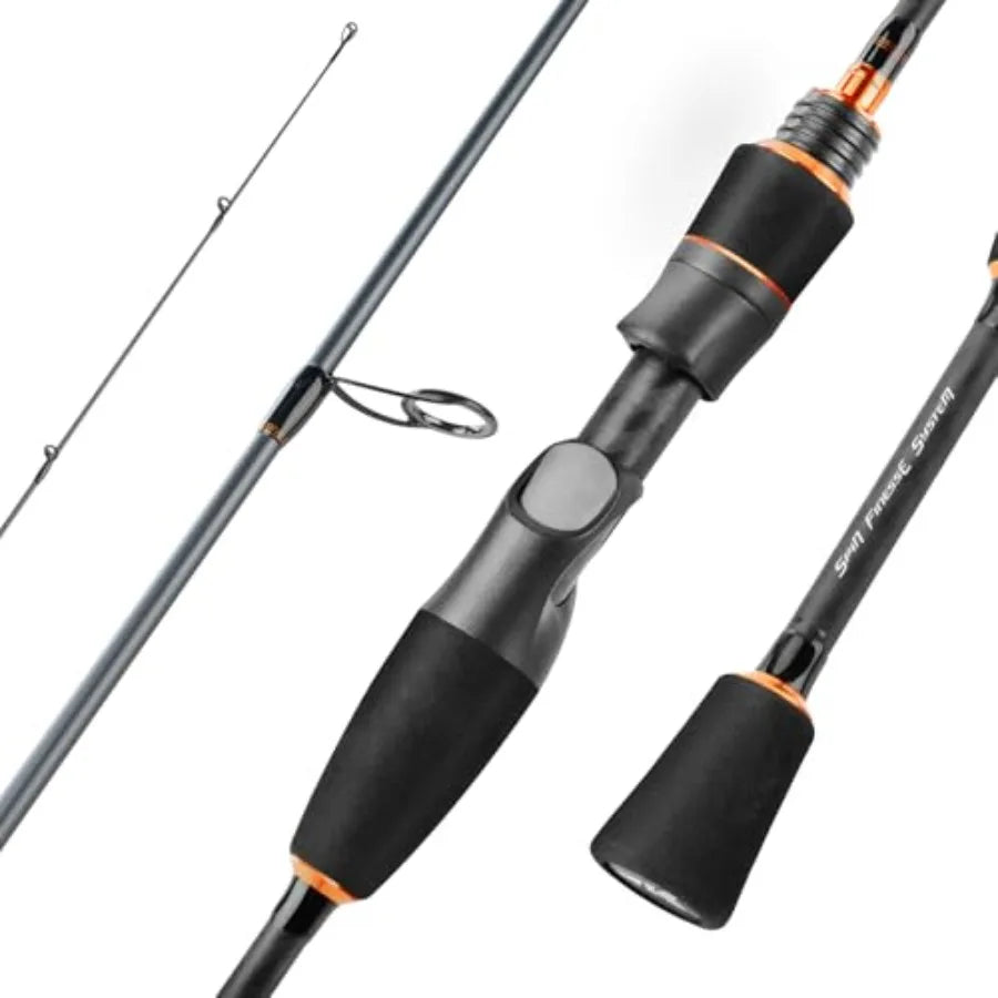 Zephyr Spin Finesse Fishing Rod 6'2 Fast Action Ultra Light with KastKing Zephyr 1000 SFS Finesse Ultralight Ice Spinn