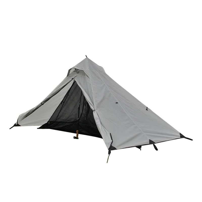 Ultralight Tent Solo Camping Tents, Trekking Rod is Not Included, 2 Layers, Lightweight, Portable to Carry