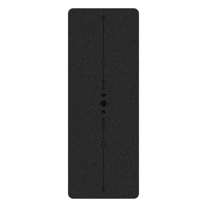 5mm Thick Yoga Mat with Textured PU Surface & Natural Rubber Base - Anti-Slip, High-Density Fitness Mat for Home/Pilates (Alignm