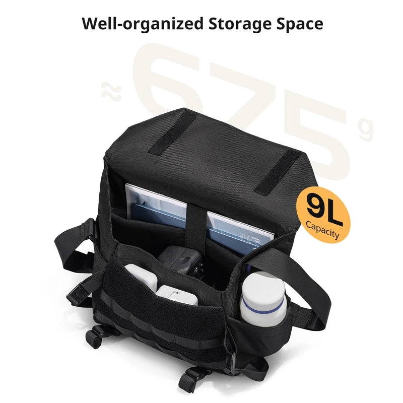 Ulanzi BC08 Sling Bag 9L Capacity Splash-proof Universal Bag Photography Crossbody Bag for DSLR Camera Outdoor Travel Organizer