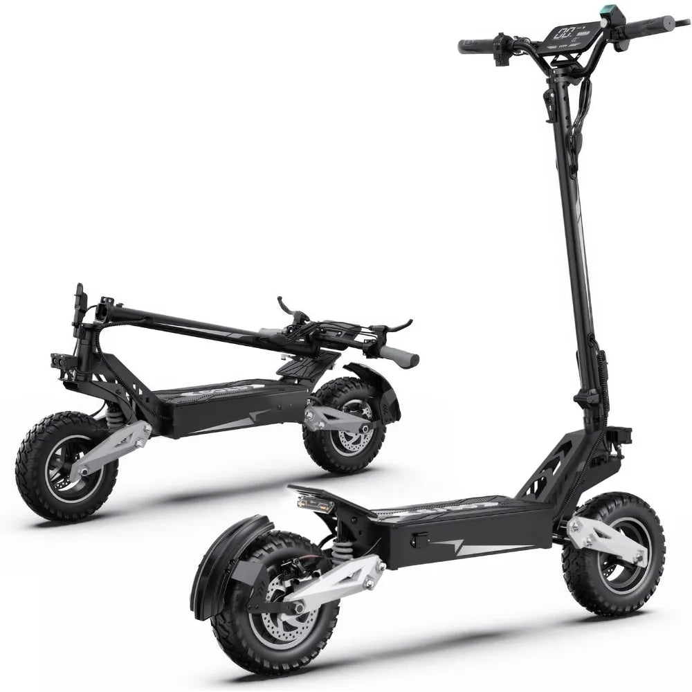 T10 Adult Foldable Electric Scooter – Powerful 900W Motor & Reliable UL2272 Certified with 11-Inch All-Terrain Tires