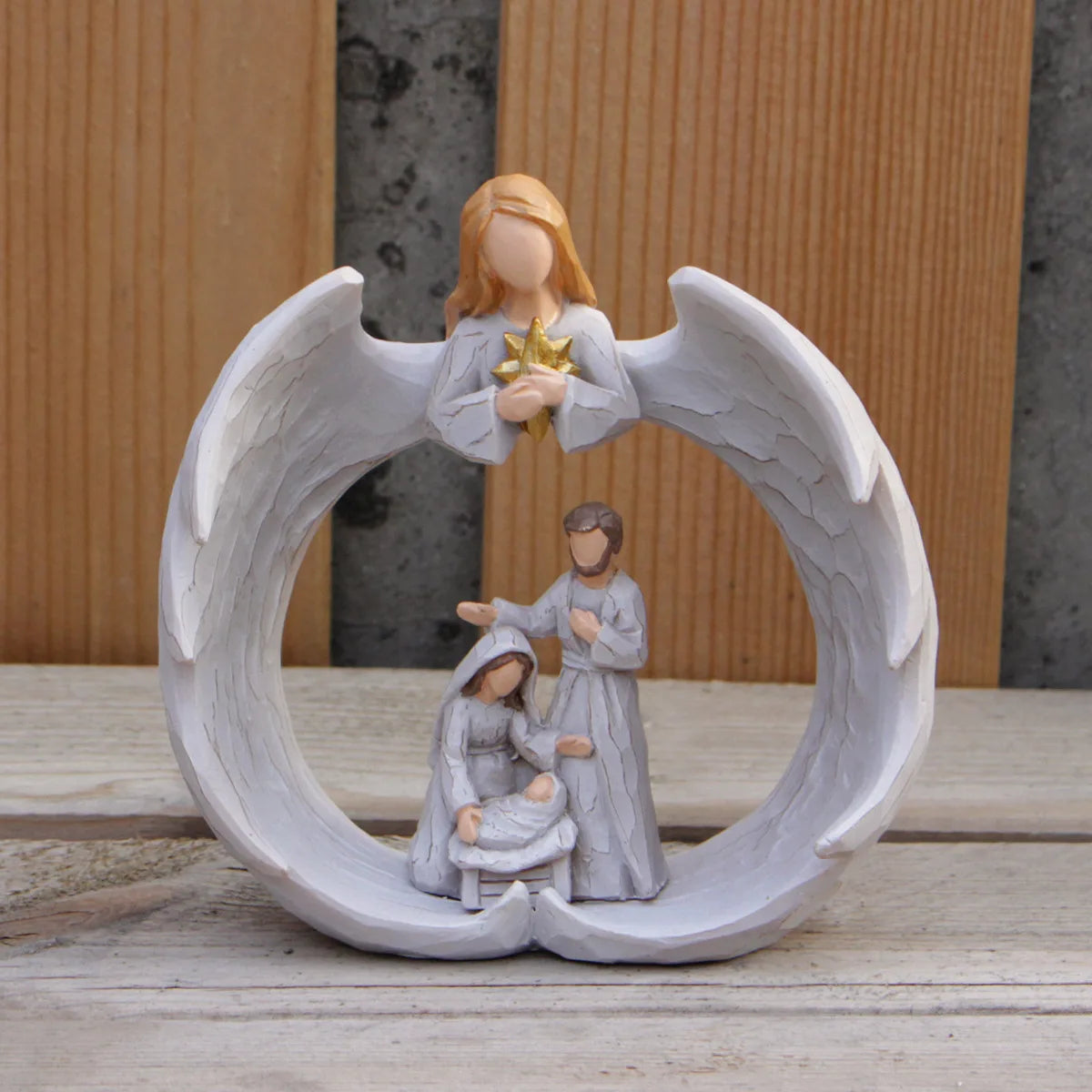 Angel Ornaments, Resin Crafts, Home and Courtyard Decorations, Creative Jesus Decorations Dining Rooms Living Rooms Decorations