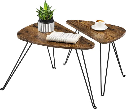 VASAGLE side table set 2 set coffee tables set tables industrial design