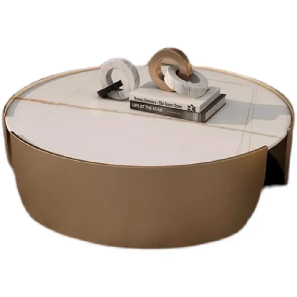 Round Luxury Coffee Tables Metal Low Patio Outdoor Hall Hotel Coffee Tables Center Entryway Muebles De La Sala Home Furniture