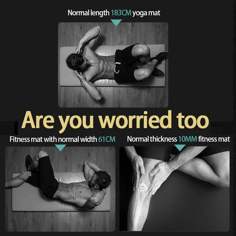 Yoga Mat Pilates Fitness Mat 15mm Thicknes Non Slip Yoga Cushion Travel Fitness Exercise Pad for Women Home Gym Floor Workout