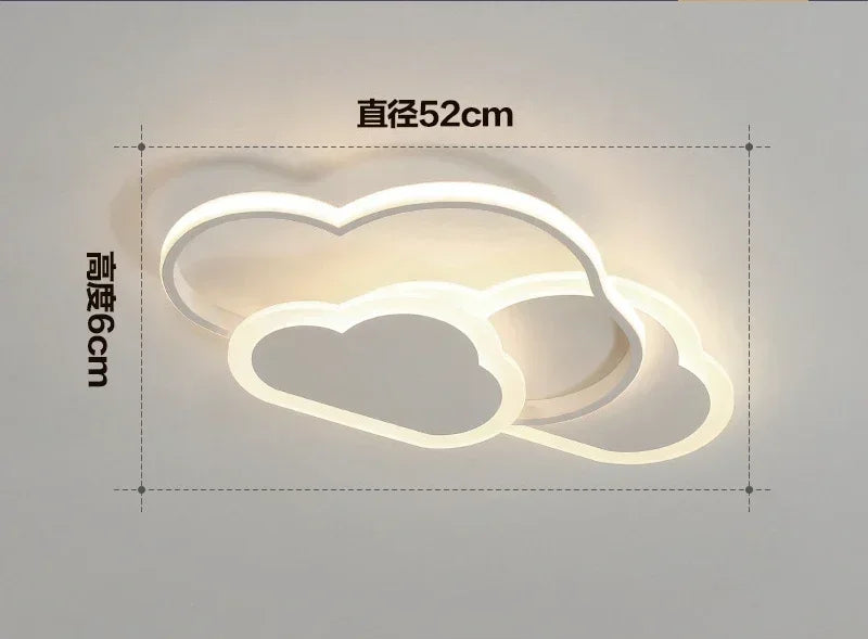 2025 Cloud Creativity Ceiling Light Children's Room Light Nordic Modern Shell Cream Style Bedroom Light