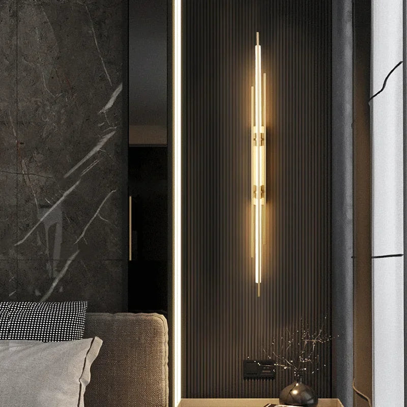 Modern LED Long Wall Lamp Bedroom Bedside Lamp LivingRoom DiningRoom Loft Wall Light Staircase Corridor Wall Sconces