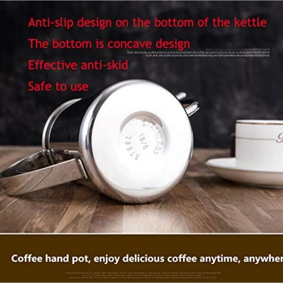 650ML Stainless Steel Kettle Pour Over Coffee Maker and Tea Maker with Drip Pot and Dripper Premium Kitchen Tools for Home Brew