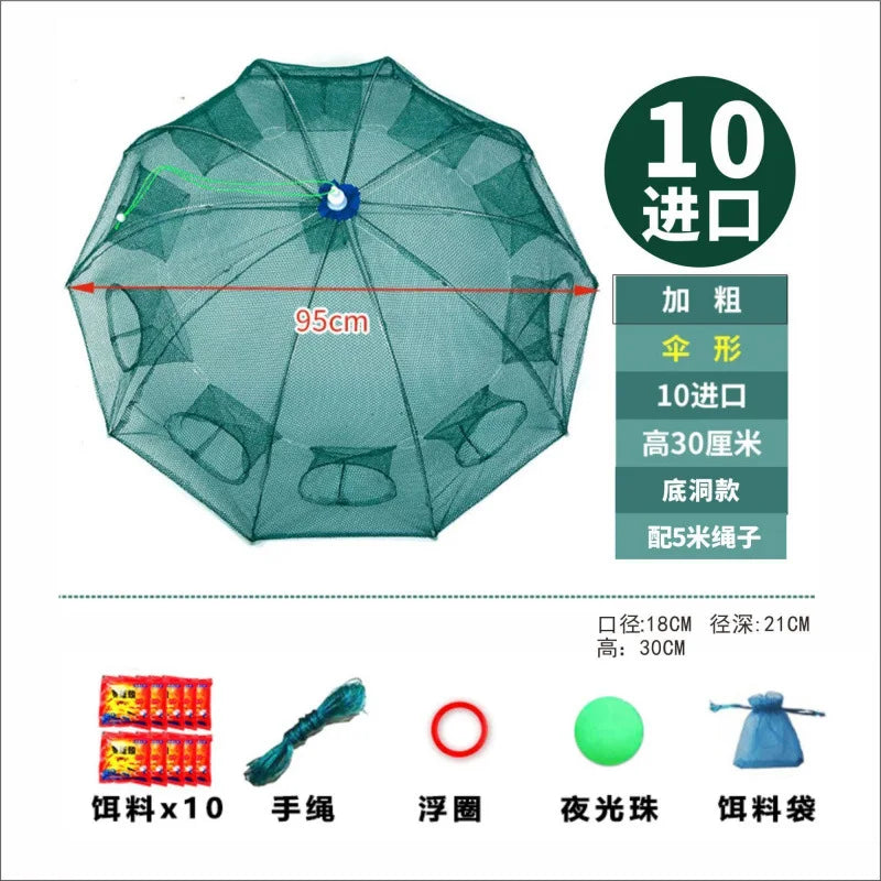 Shrimp cage fish net umbrella net fish shrimp  crab  yellow eel cage fishing loach cage yellow