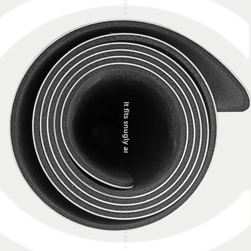 5mm Thick Yoga Mat with Textured PU Surface & Natural Rubber Base - Anti-Slip, High-Density Fitness Mat for Home/Pilates (Alignm