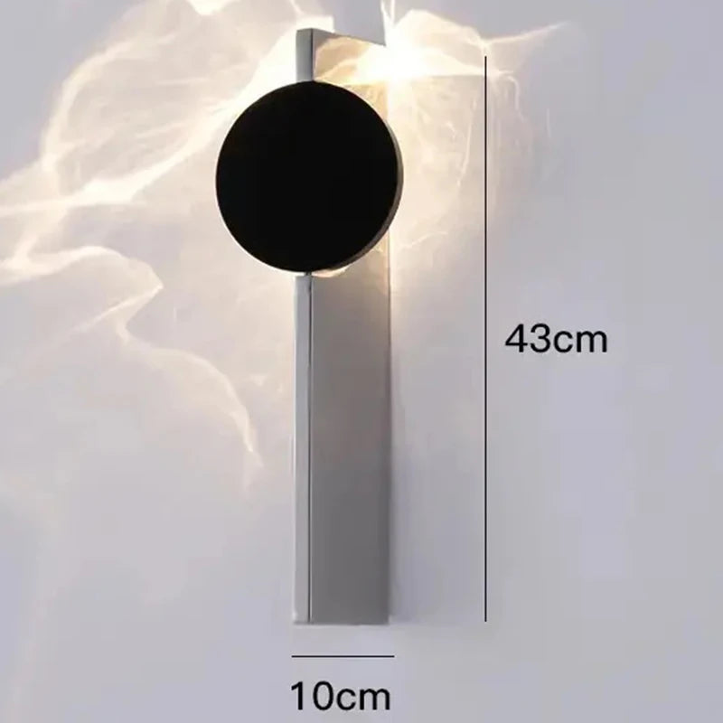 Italy Wall Lamp Bedroom Angel Eyes Revolving Living Room Background Stainless Steel Wall Staircase Lamp Bedside Atmosphere Light