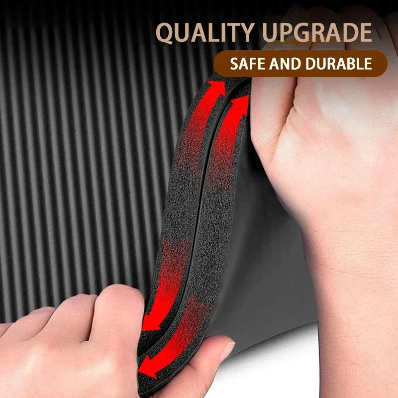 Yoga Mat Pilates Fitness Mat 15mm Thicknes Non Slip Yoga Cushion Travel Fitness Exercise Pad for Women Home Gym Floor Workout