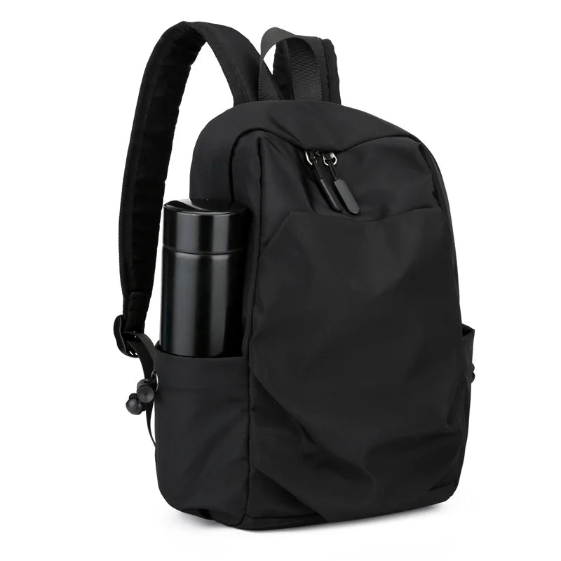 Mini Men's Backpack Fashion Small Black Shoulder School Bag for Man 2024 Canvas Designer Waterproof Sports Travel Male Backpacks