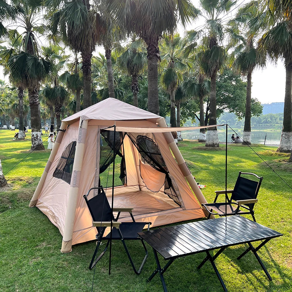 An inflatable tent, camping tent, waterproof air tent, portable tent, garden tent, suitable for camping and hiking trips