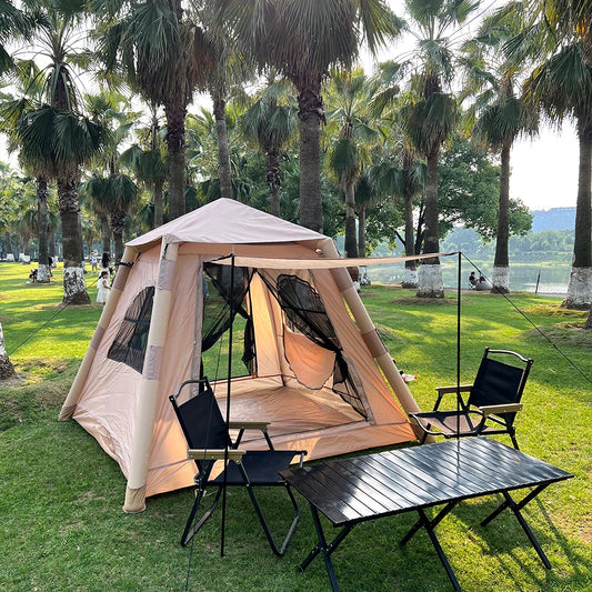An inflatable tent, camping tent, waterproof air tent, portable tent, garden tent, suitable for camping and hiking trips