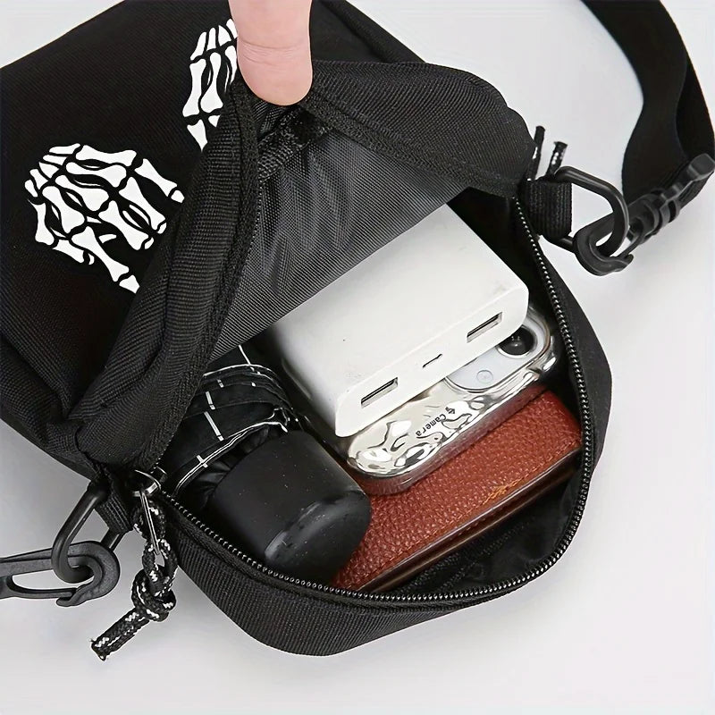 Halloween Bag Men's New Oxford Cloth Crossbody Bag Lightweight 100 Stylish Canvas Shoulder Bag Men's Small Bag