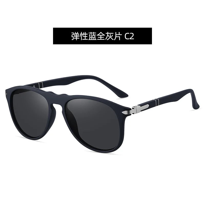 Feishini TR90 Frames Trend Retro Sunglasses Men Polarized Brand Designer Driver Safety Outdoor Eyewear Man Shades UV Protection