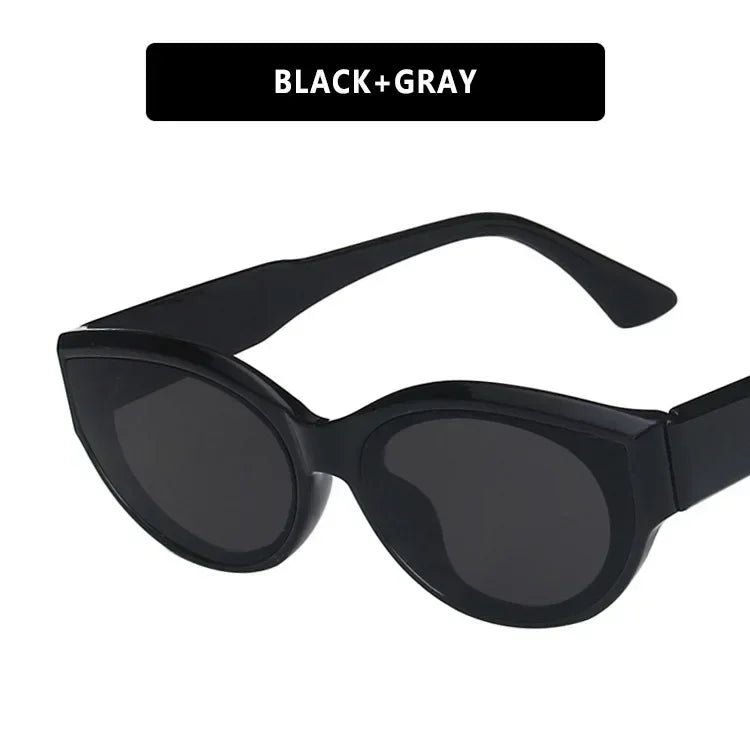 High-end Trend UV Resistant Sunglasses Vintage Cat Eye Small Frame Sunglasses Men Women Sun Protection and Driving Sunglasses