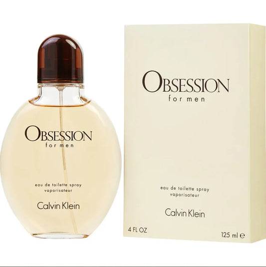 Calvin Klein Obsession men Eau De Toilette Spray 125ml Woody Oriental Scent Original Long-Lasting Fragrance