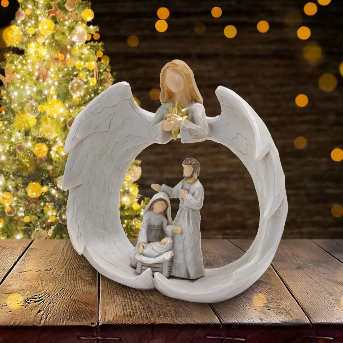 Angel Ornaments, Resin Crafts, Home and Courtyard Decorations, Creative Jesus Decorations Dining Rooms Living Rooms Decorations