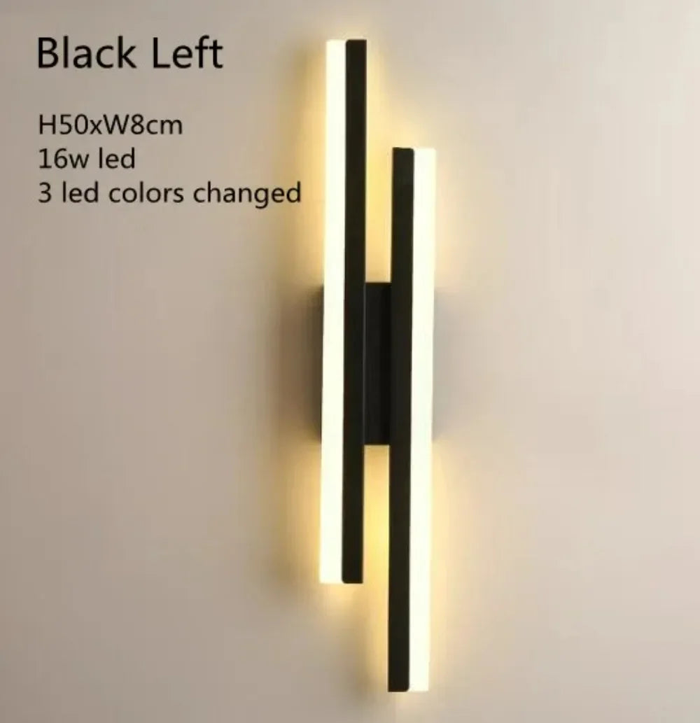 Modern LEDWall Lamp Wall Sconces Copper Line Pipe Acrylic Lampshade Indoor Lighting for Living Room Corridor Light Fixture Led