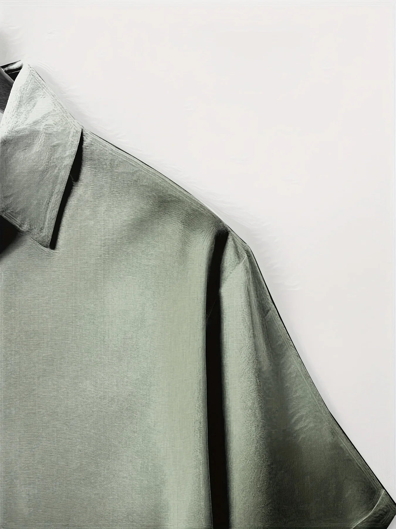 Men's Double Front Hemp Cardigan Short Sleeve High Quality Shirt Summer Home Short Sleeve Lapel Shirt