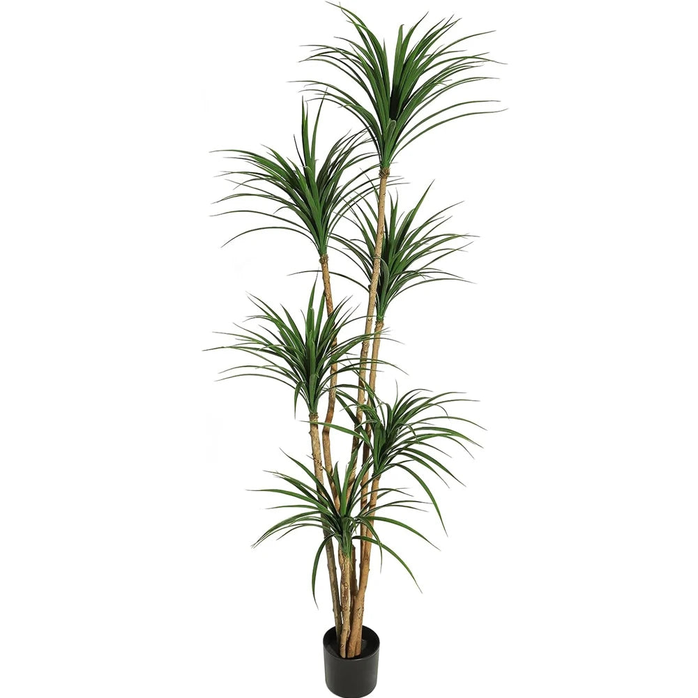 Artificial Dracaena Tree,Realistic Fake Dracaena Plant, Tall Dracaena Houseplant for Indoor Decor, Adjustable Lifelike Faux Tree