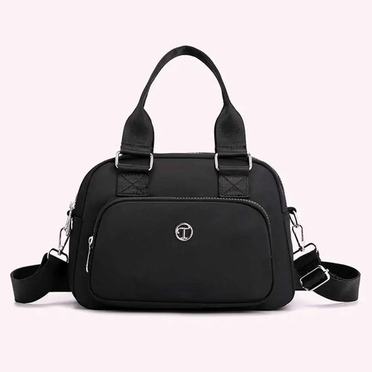 Crossbody Bags Solid Color Ladies Tote Bags Large Capacity Fashion Casual Nylon Adjustable Strap Simple for Weekend Vacation