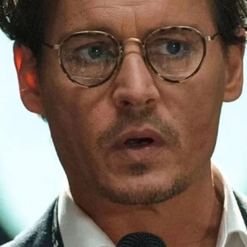 Original Japanese Handmade Titanium Eyeglasses For Men Round John Depp Vintage Glasses Frame Myopia Prescription Eyeglass Frames